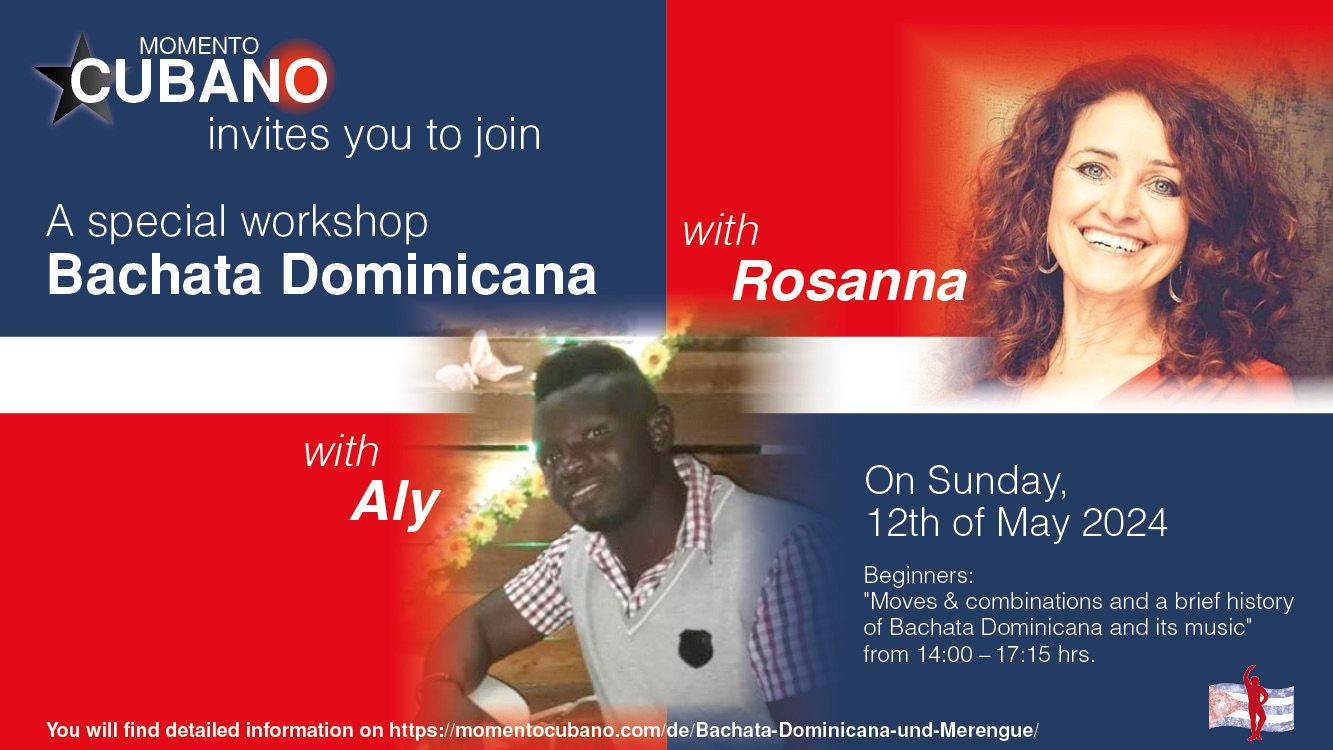 Special Workshop Bachata Dominicana mit Aly & Rosanna am Sonntag, 12.05.2024 !