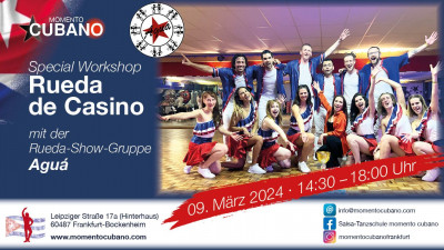 Special Workshop Rueda de Casino mit Aguá am Samstag, 09. März !